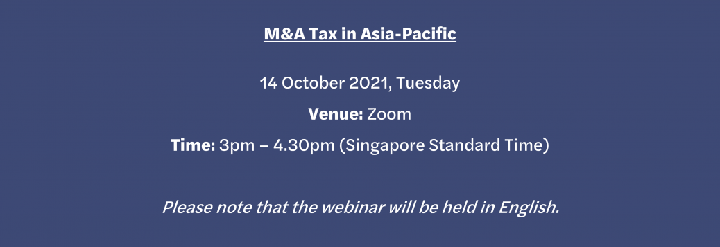 M&A Tax in Asia-Pacific_Details
